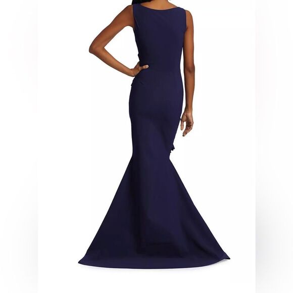 Chiara Boni La Petite Robe Keke Ruffled Jersey Gown size 6 - Picture 4 of 14